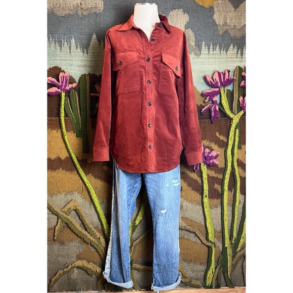 Madewell Oversized Buttondown Corduroy Jacket L - Picture 2 of 15